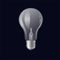 Single light bulb - modern vector realistic isolated illustration