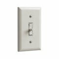 Single Light Switch with Toggle Lever on a White Background toggle switch electrical Royalty Free Stock Photo