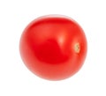 single little fresh red cherry tomato isolated