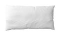 Single long pillow isolated on white background from above Royalty Free Stock Photo