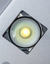 Single Luminous LED Light in Macro Close-Up Royalty Free Stock Photo