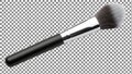 Single makeup brush on checkered background Royalty Free Stock Photo