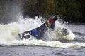 Single male jetskier