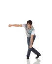 Single male tap dancer Royalty Free Stock Photo