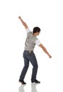 Single male tap dancer Royalty Free Stock Photo