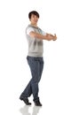 Single male tap dancer Royalty Free Stock Photo