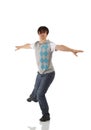 Single male tap dancer Royalty Free Stock Photo