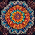 Single Mandala - Rainbow Colors