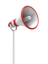 Single megaphone concept 3d illustration