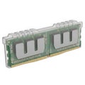 Single memory module for enhanced computer performance Royalty Free Stock Photo