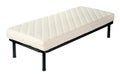 Single metal frame orthopaedic bed and mattress