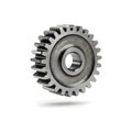 Single Metal Gear Cogwheel on White Background Royalty Free Stock Photo