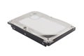 Single metal hard drive for personal computer or notebook isolated on white Royalty Free Stock Photo