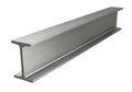 Steel i beam structural element isolated on white background Royalty Free Stock Photo