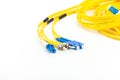 Single mode fiber optic cables patch cord with LC, SC and ST connector type