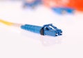 Single mode patch cord LC with blue SC double connector