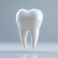 Single molar tooth model displayed against a blue background in a dental setting Royalty Free Stock Photo