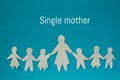 Single mother concept image Royalty Free Stock Photo