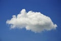 Single nature white cloud on blue sky background Royalty Free Stock Photo