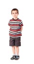 Single naughty little boy looking Royalty Free Stock Photo