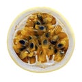 Passion fruit isolated on white background Royalty Free Stock Photo