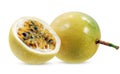 Passion fruit isolated on white background Royalty Free Stock Photo