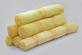 Single object of sugar cane  on white background Royalty Free Stock Photo