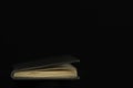 Single old book edge with Gray paper cover Royalty Free Stock Photo