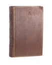 Single old leather bound book Royalty Free Stock Photo