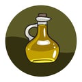 Single Olive oil bottle