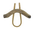 Single oxen yoke isolated. Royalty Free Stock Photo