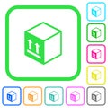 Single package vivid colored flat icons Royalty Free Stock Photo