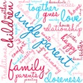 Single Parent Word Cloud