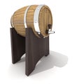 Single party barrel with alcoholic drink