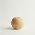 single peach. The contrast is slightly boosted to define the edge for easy clipping Royalty Free Stock Photo