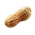 A Single Peanut In Its Shell, Isolated On Black Background Royalty Free Stock Photo