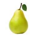 Single pear isolated, vector graphics, Royalty Free Stock Photo