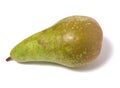 Single pear isolated on the white background Royalty Free Stock Photo