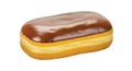 Perfectly Rectangular Long John Donut Centered - Classic Bar Shaped Pastry Isolated Background