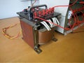 Single phase voltage transformer Royalty Free Stock Photo