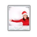 Single photo frame with christmas image