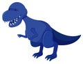 Single picture of blue tyrannosaurus rex