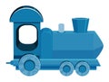 Single picture of train in blue color