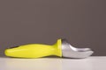 Single piece ice cream scoop photographed from side on Royalty Free Stock Photo