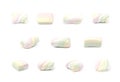 Single marshmallow candy Royalty Free Stock Photo