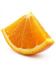 A single piece of ripe orange citrus fruit, set against a transparent backdrop. Royalty Free Stock Photo