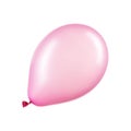 Single pink helium balloon, element of decorations Royalty Free Stock Photo