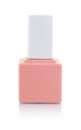 Single pink nail polish bottle Royalty Free Stock Photo