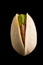 Single pistachio nut isolated Royalty Free Stock Photo