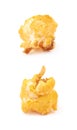 Single popcorn flake isolated Royalty Free Stock Photo